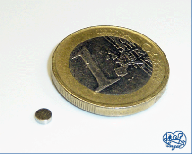 Power Magnet Scheibe 3x1 mm, 4 Stk. 