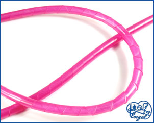 Spiralschlauch 4,3 mm NEON-ROT, 1 m 