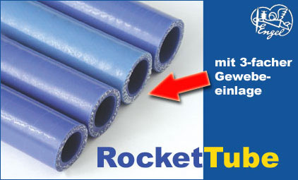 RocketTube Gewebe-Auspuffschlauch blau 21x100mm 