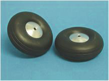 Räder mit Alu-Felge ø70mm, 2 Stk. 