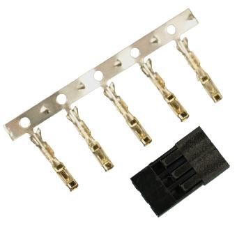 Servostecker-Bausatz Graupner/JR GOLD mit Buchsenkontakten 5 Stück 