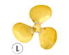 3-Blatt Wasserschraube Typ Dsp LINKS 40mm M4 
