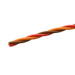 Servolitze verdrillt, hochflexibel für Graupner/JR 3x0,34 mm², 5m 