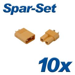 XT30 Buchse+Stecker 30A, 10 Paar 