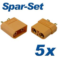 XT90 Buchse+Stecker 90A, 5 Paar 